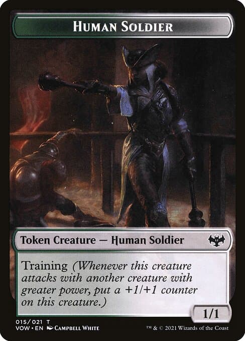 Human Soldier from Innistrad: Crimson Vow Tokens (Common)