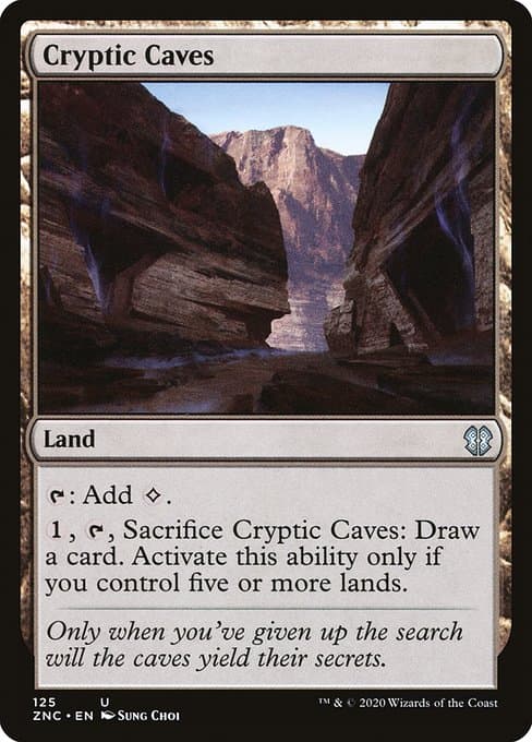 Cryptic Caves from Zendikar Rising Commander (Uncommon)