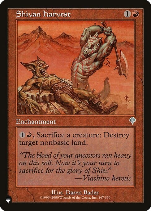 Shivan Harvest from The List (Uncommon)