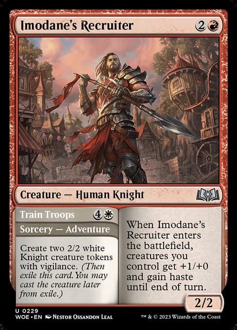 Imodane's Recruiter // Train Troops (Uncommon)