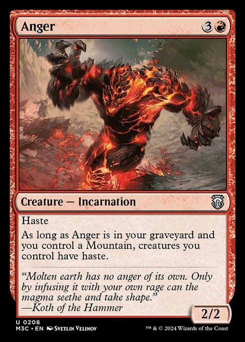 Anger from Modern Horizons 3 Commander (Uncommon)