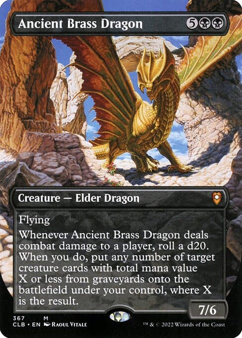 Ancient Brass Dragon from Commander Legends: Battle for Baldur's Gate (Mythic)