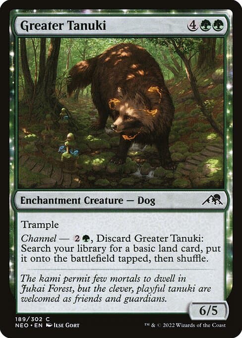 Greater Tanuki from Kamigawa: Neon Dynasty (Common)