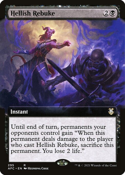 Hellish Rebuke from Forgotten Realms Commander (Rare)