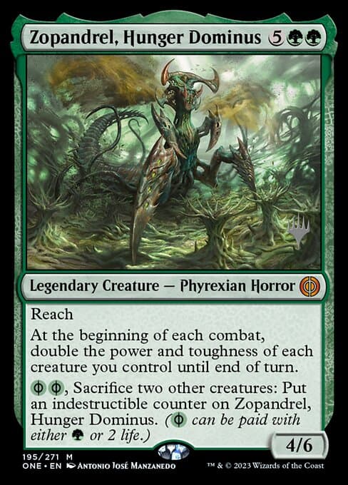 Zopandrel, Hunger Dominus from Phyrexia: All Will Be One Promos (Mythic)