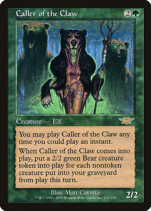 Caller of the Claw from Legions (Rare)