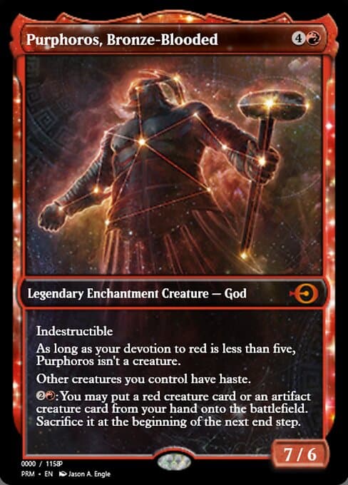 Purphoros, Bronze-Blooded from Magic Online Promos (Mythic)