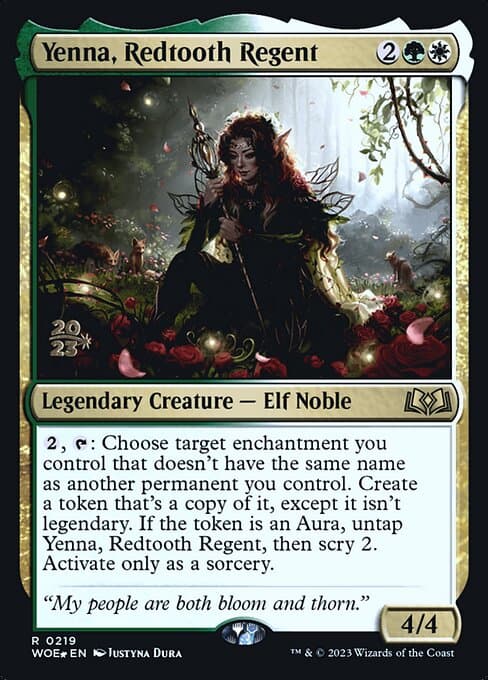 Yenna, Redtooth Regent from Wilds of Eldraine Promos (Rare)