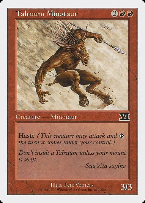 Talruum Minotaur from Classic Sixth Edition (Common)