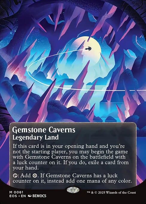 Gemstone Caverns from Edge of Eternities: Stellar Sights (Mythic)