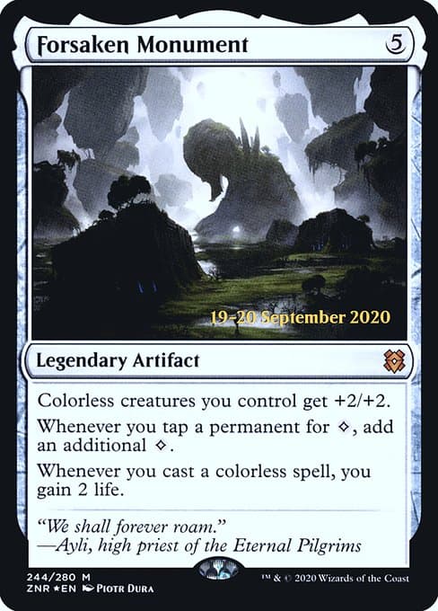 Forsaken Monument from Zendikar Rising Promos (Mythic)