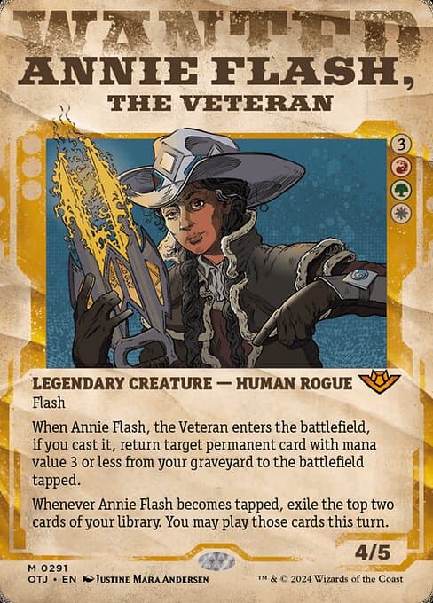 Annie Flash, the Veteran from Outlaws of Thunder Junction (Mythic)