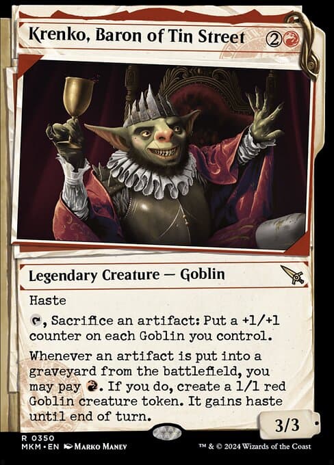 Krenko, Baron of Tin Street from Murders at Karlov Manor (Rare)