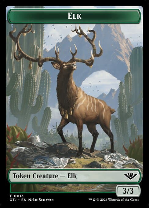 Elk from Outlaws of Thunder Junction Tokens (Common)