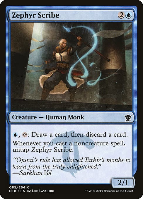 Zephyr Scribe from Dragons of Tarkir (Common)