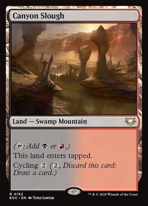 Canyon Slough from Edge of Eternities Commander (Rare)