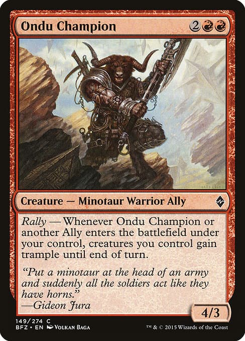 Ondu Champion from Battle for Zendikar (Common)