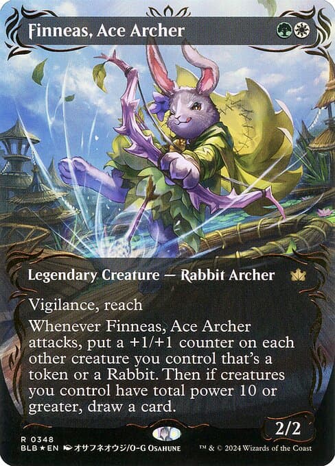 Finneas, Ace Archer from Bloomburrow (Rare)