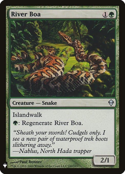 River Boa from The List (Uncommon)