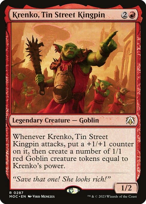 Krenko, Tin Street Kingpin from March of the Machine Commander (Rare)