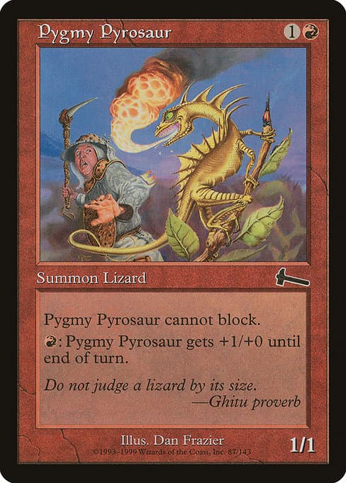 Pygmy Pyrosaur from Urza's Legacy (Common)