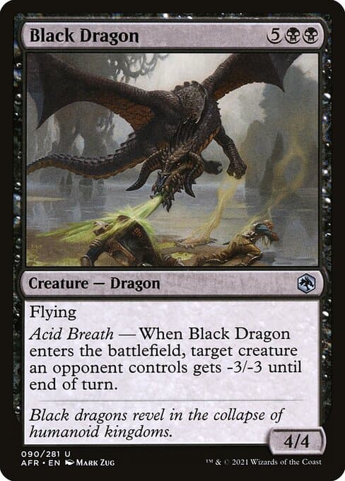 Black Dragon from Adventures in the Forgotten Realms (Uncommon)