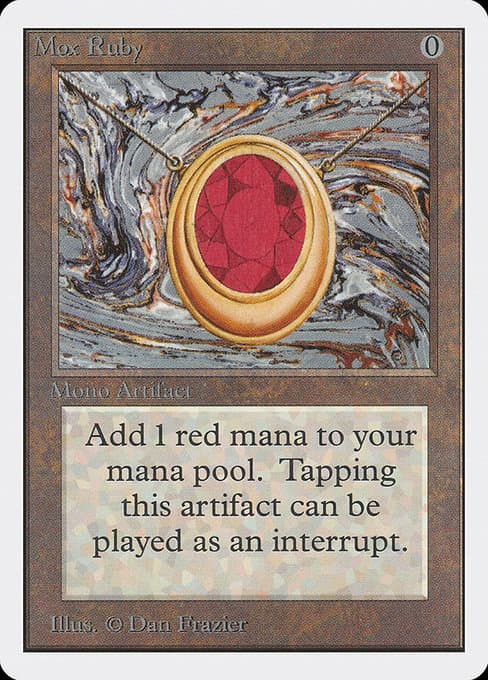 Mox Ruby from Unlimited Edition (Rare)