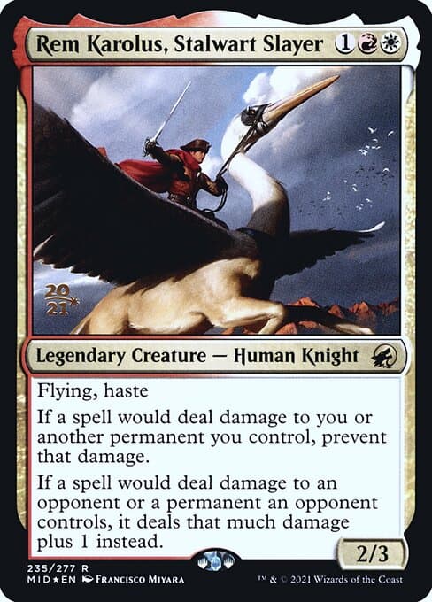 Rem Karolus, Stalwart Slayer from Innistrad: Midnight Hunt Promos (Rare)