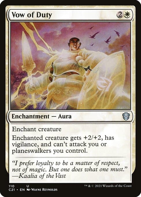 Vow of Duty from Commander 2021 (Uncommon)