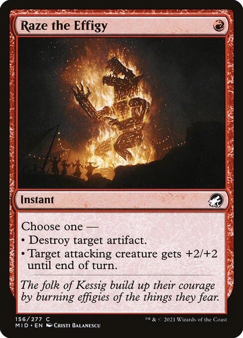 Raze the Effigy from Innistrad: Midnight Hunt (Common)