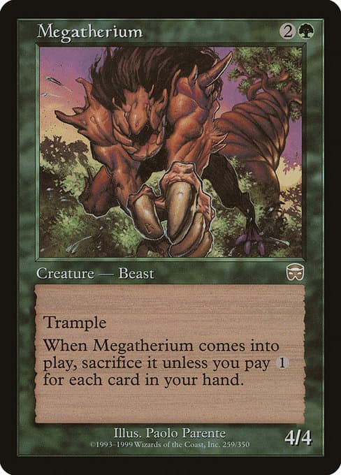 Megatherium from Mercadian Masques (Rare)