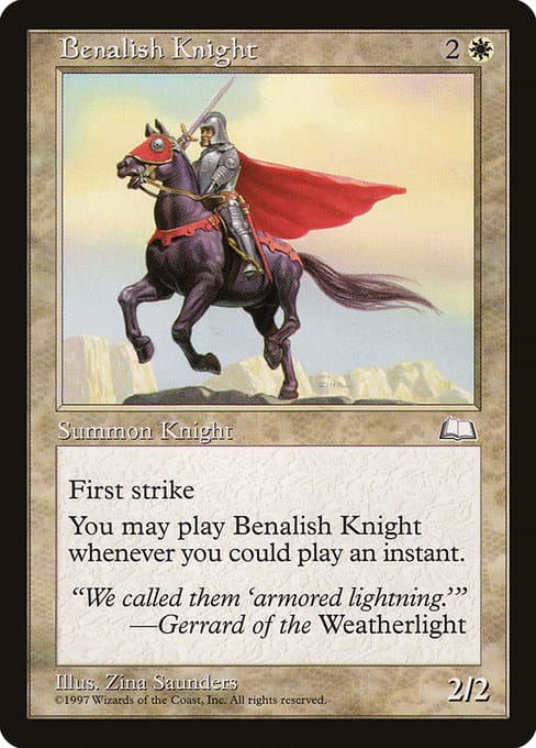 Benalish Knight from Weatherlight (Common)