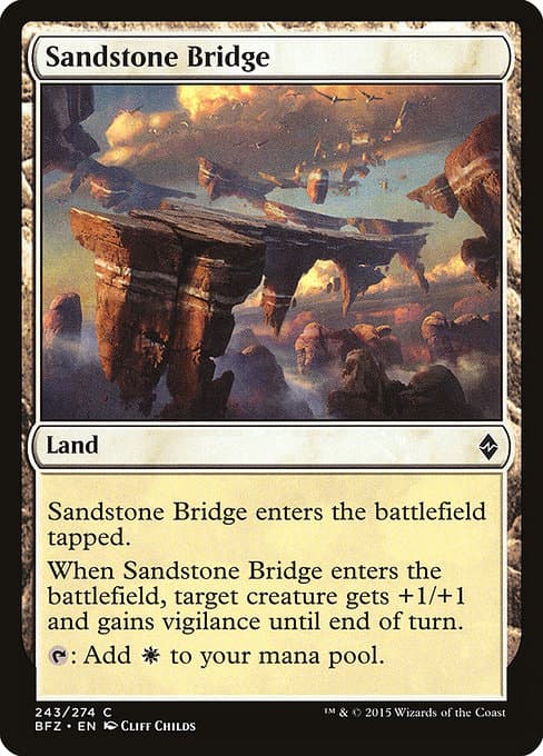Sandstone Bridge from Battle for Zendikar (Common)