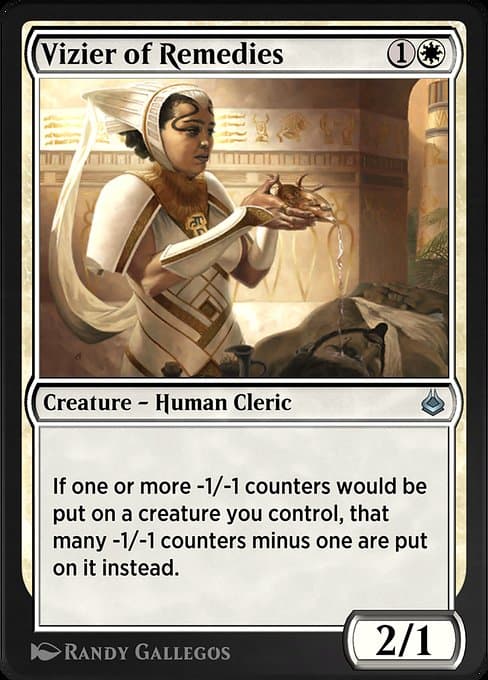 Vizier of Remedies #45 – Amonkhet Remastered Vizier of Remedies from Amonkhet Remastered (Uncommon)