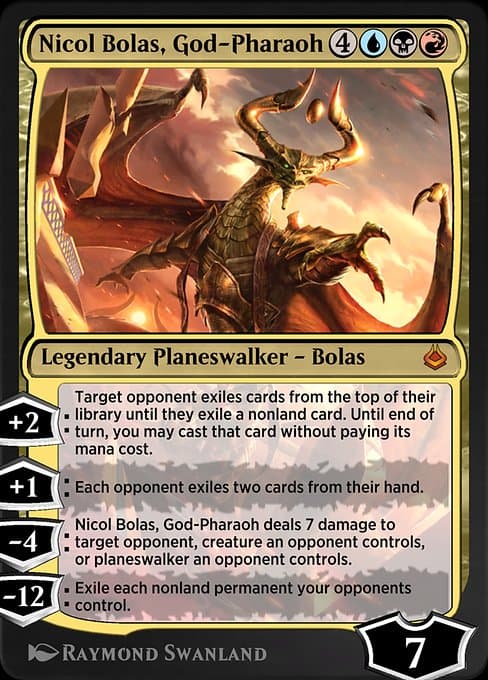 Nicol Bolas, God-Pharaoh #247 – Amonkhet Remastered Nicol Bolas, God-Pharaoh from Amonkhet Remastered (Mythic)