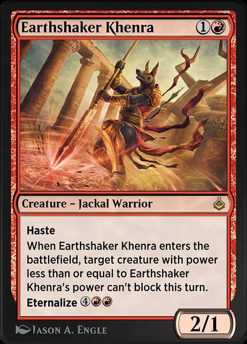 Earthshaker Khenra #152 – Amonkhet Remastered Earthshaker Khenra from Amonkhet Remastered (Rare)