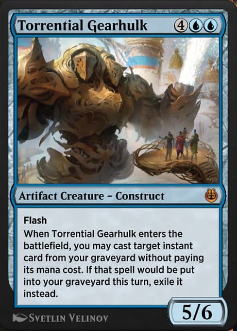 Torrential Gearhulk #70 – Kaladesh Remastered Torrential Gearhulk from Kaladesh Remastered (Mythic)