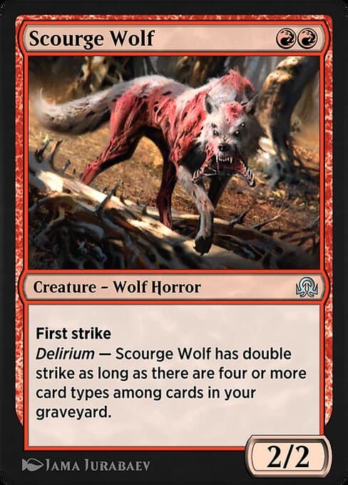 Scourge Wolf #175 – Shadows over Innistrad Remastered Scourge Wolf from Shadows over Innistrad Remastered (Uncommon)