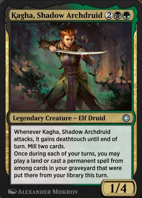 Kagha, Shadow Archdruid #236 – Alchemy Horizons: Baldur's Gate Kagha, Shadow Archdruid from Alchemy Horizons: Baldur's Gate (Uncommon)