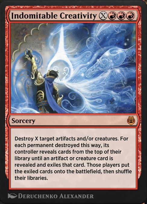 Indomitable Creativity #130 – Kaladesh Remastered Indomitable Creativity from Kaladesh Remastered (Mythic)