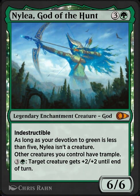 Nylea, God of the Hunt #300 – Pioneer Masters Nylea, God of the Hunt from Pioneer Masters (Mythic)