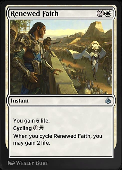 Renewed Faith #32 – Amonkhet Remastered Renewed Faith from Amonkhet Remastered (Uncommon)